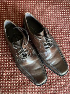 Bostonian Men's Dark Brown Leather Lace-Up Oxfords
